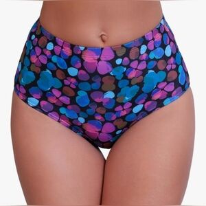 Large Fits 12-14 Halcurt High Waisted Swim Bottoms